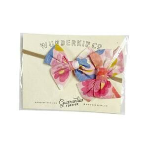NEW Wunderkin Floral Headband Bow And Clip
